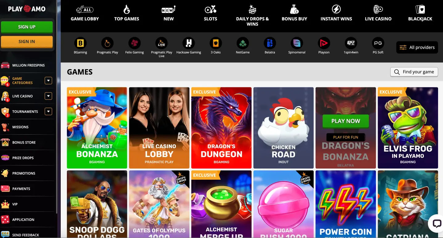 playamo casino spiele